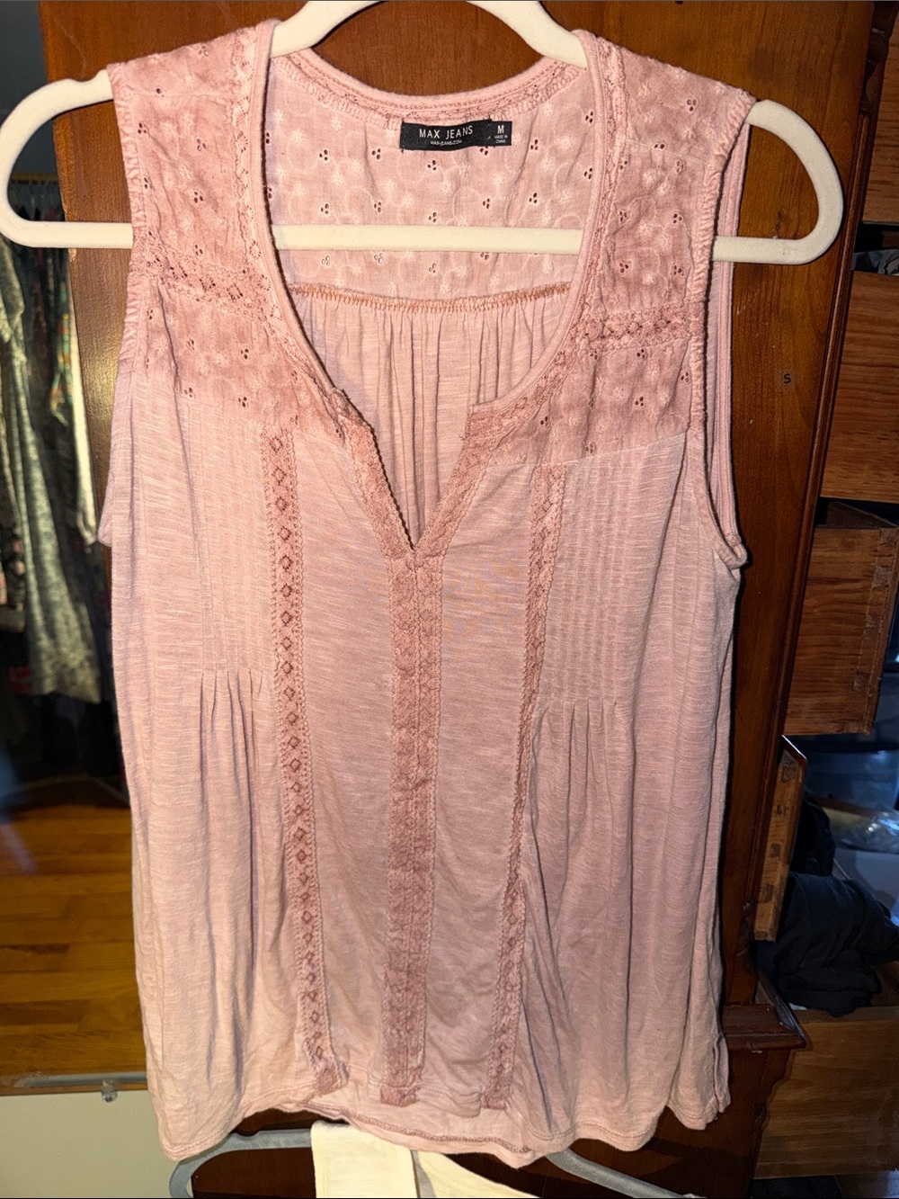 Max Jeans Light Pink Tank